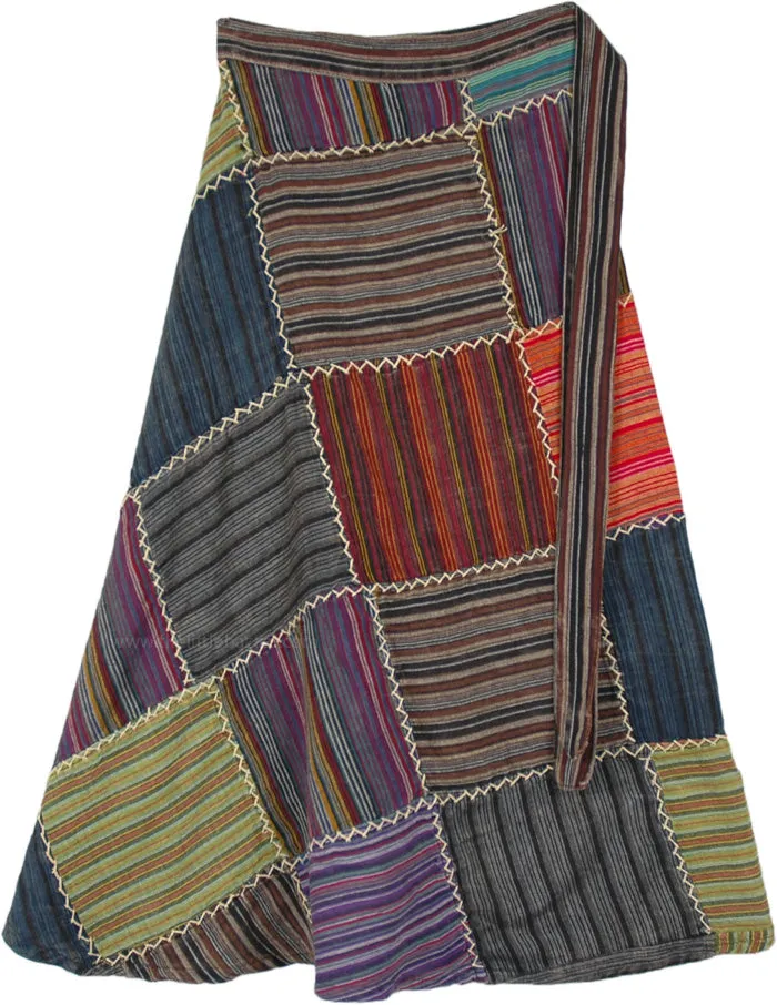 Skirt Wrap Patchwork Stitch - Unique