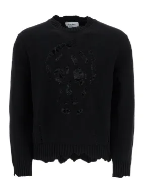 Skull Print Organic Cotton Sweater