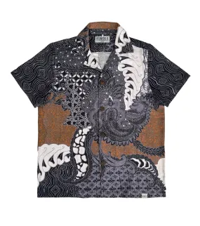 Spindrift Cotton Shirt Bali Batik Black/Brown