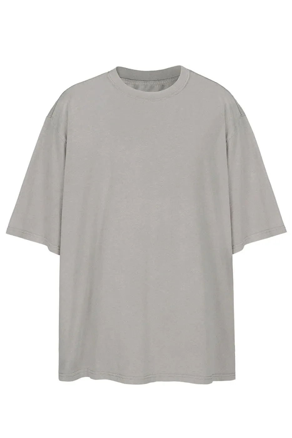 Stone Gray Oversized Army T-Shirt