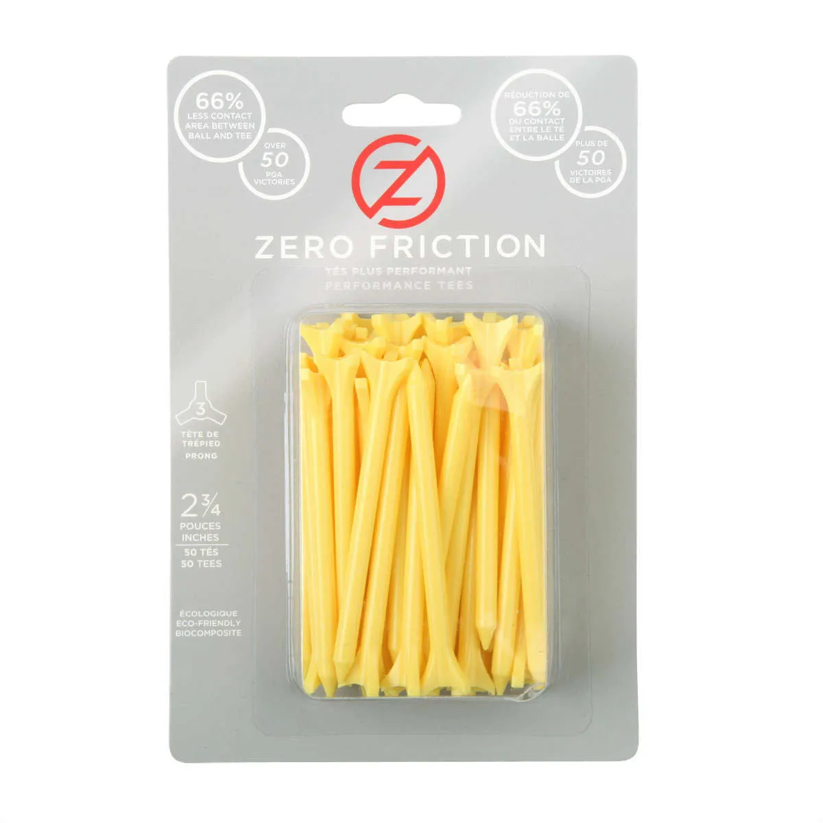 Zero Friction Golf Tees (2.75" x 50)